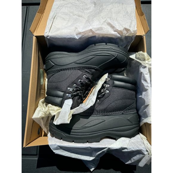 WEATHERPROOF VINTAGE Mens Black Round Toe Platform Duck Boots, Size 10, NIB - Picture 3 of 4